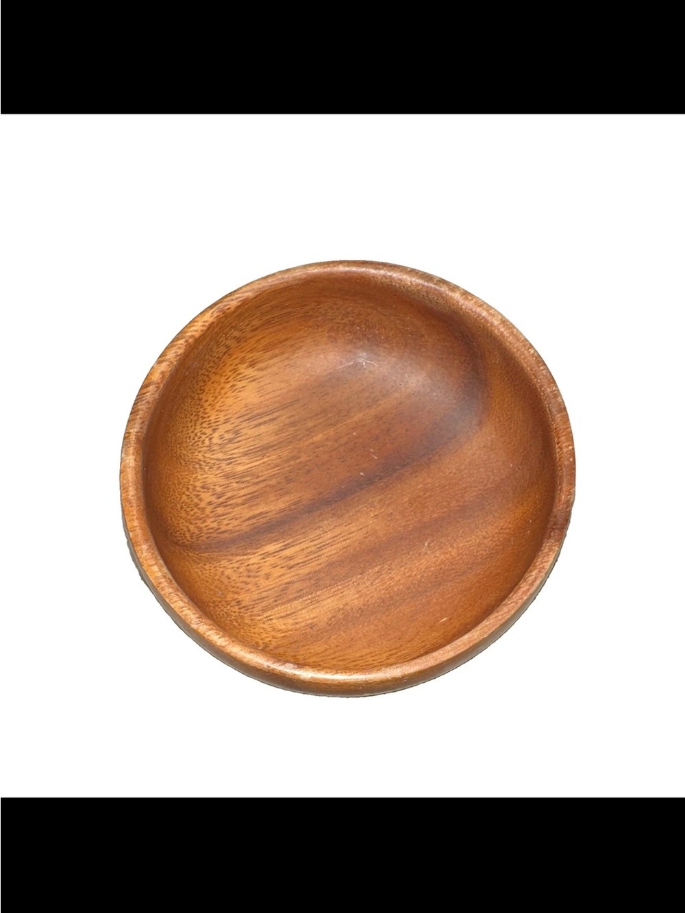 Acacia Wood Handcrafted Wooden Serving Bowl - Brown